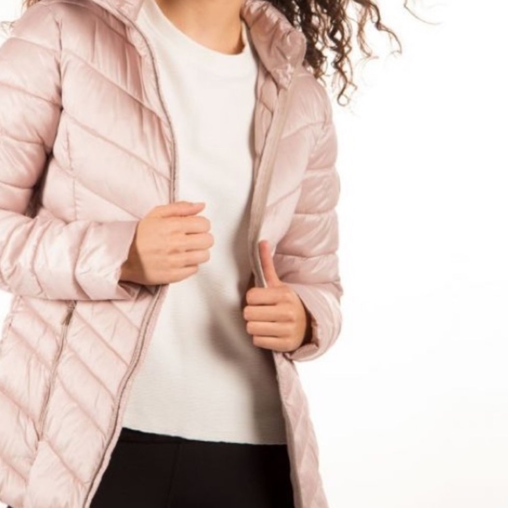 Women's Light Pink Quilted Jacket